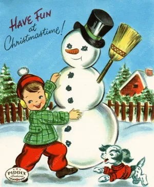 PDXC20128a -- Snowmen, women