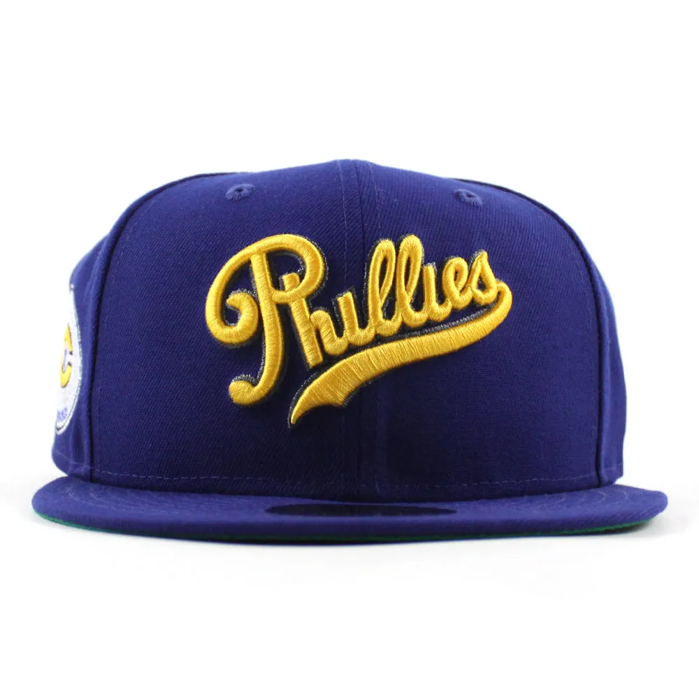 Philadelphia Phillies 1938 All Star Game 59Fifty New Era Fitted Hat (Royal Blue Green Under Brim)