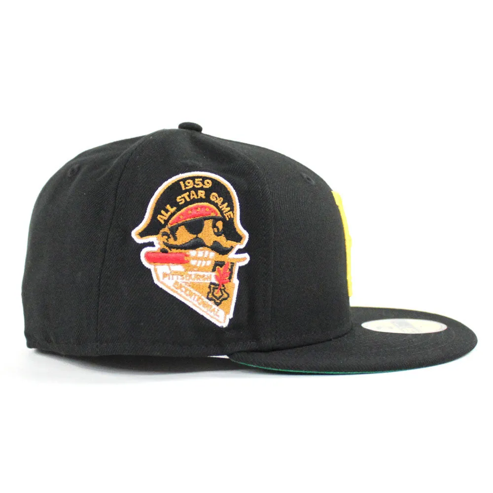 Pittsburgh Pirates 1959 All Star Game New Era 59Fifty Fitted Hat (Black Green Under Brim)