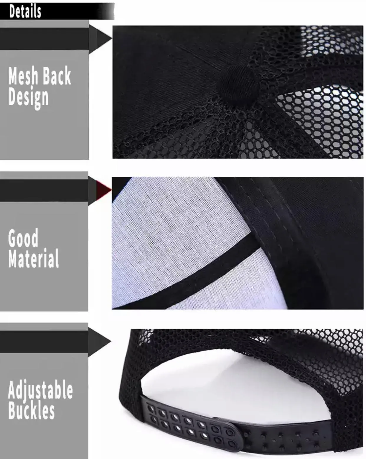 Power Adjustable Unisex Mesh Caps, Hats Design Wings - Power Wings By Jullye Giliberti