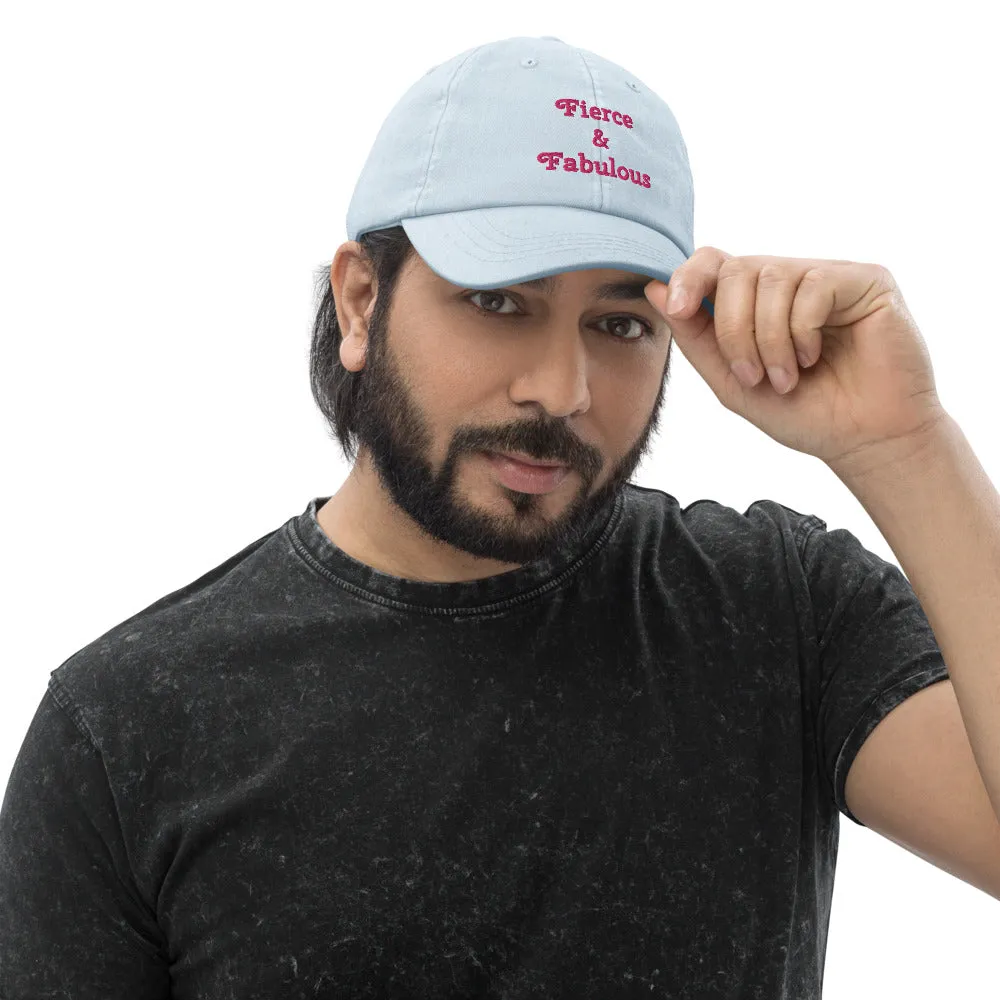 "Fierce & Fabulous"- Pastel Baseball Hat
