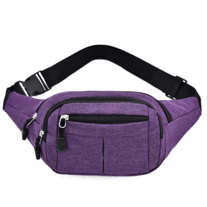 realaiot  Large Capacity Portable Sports Fanny Pack - Lightweight, Waterproof & Wear-Resistant Waist Bag For Men & Women - Perfect For Outdoor Running, Cycling, Fitness & Travel!