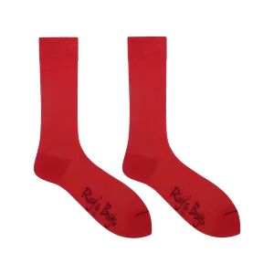 Red Luxury Cashmere Blend Socks