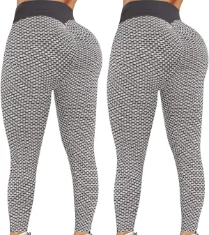 Reosse Leggings for Women - 2 Pack High Waist Yoga Pants for Women