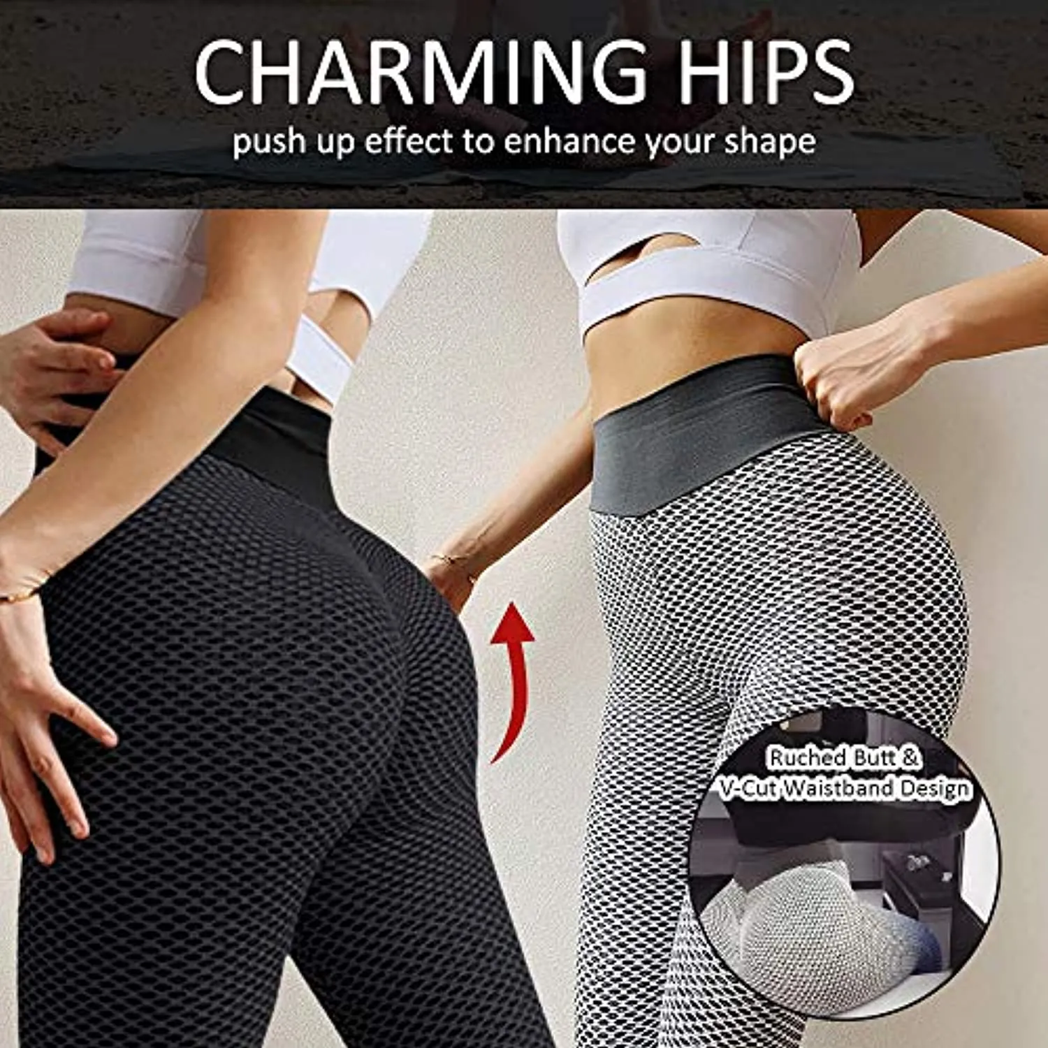 Reosse Leggings for Women - 2 Pack High Waist Yoga Pants for Women