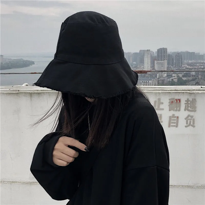 RETRO BLACK/PURPLE FISHERMAN HAT Y020702
