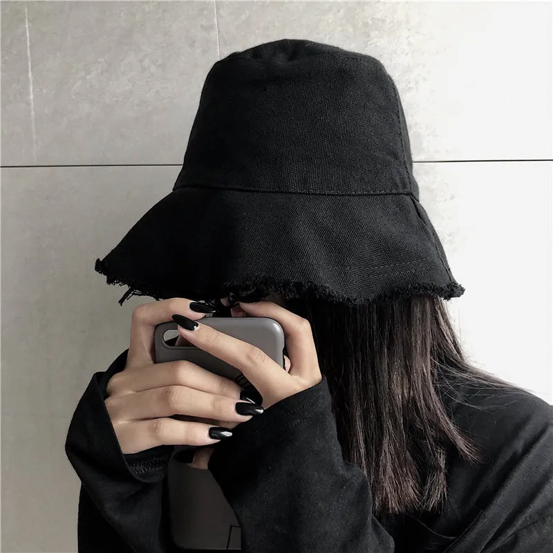 RETRO BLACK/PURPLE FISHERMAN HAT Y020702