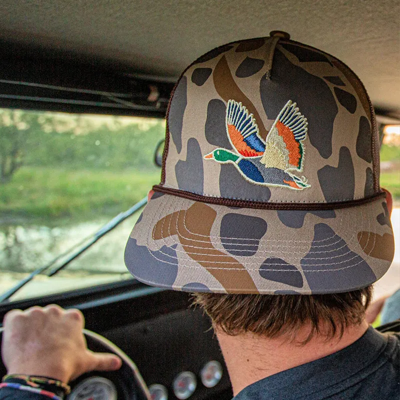 Retro Camo Duck Snapback