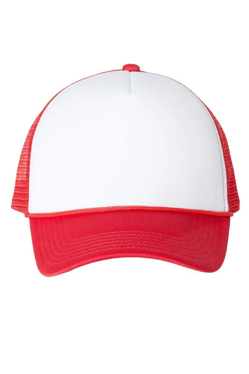 Retro Checkered Howdy Foam Mesh Back Trucker Cap