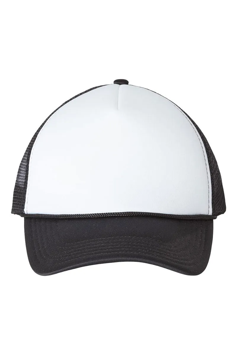 Retro Checkered Howdy Foam Mesh Back Trucker Cap
