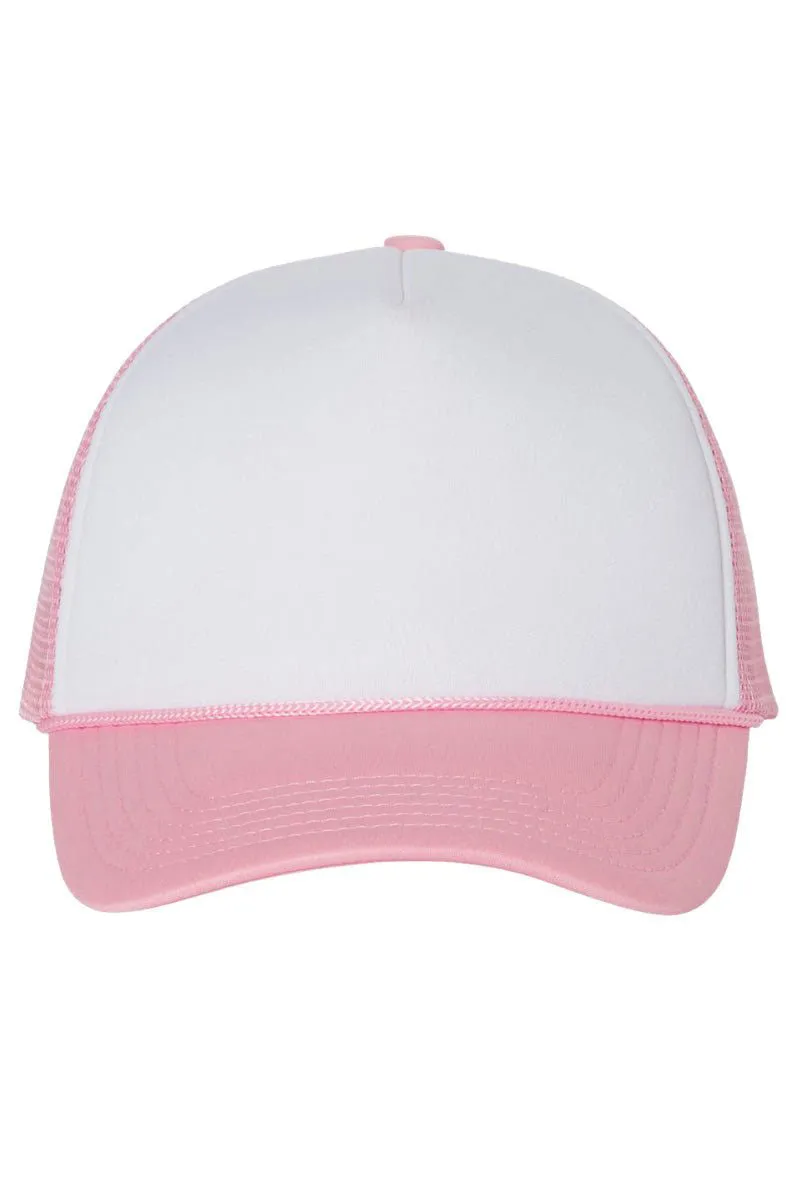 Retro Checkered Howdy Foam Mesh Back Trucker Cap