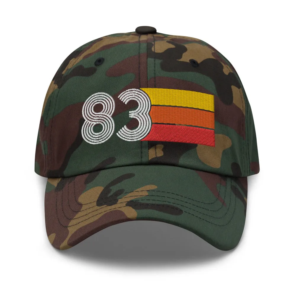 Retro Tri-Line 1983 Baseball Dad Hat