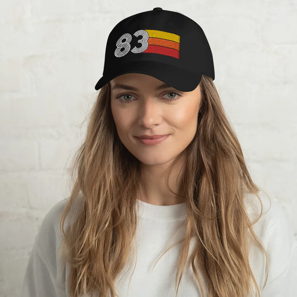 Retro Tri-Line 1983 Baseball Dad Hat