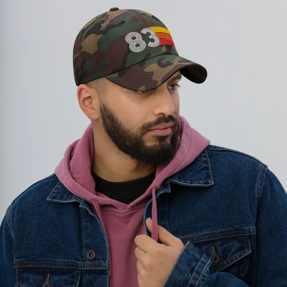 Retro Tri-Line 1983 Baseball Dad Hat