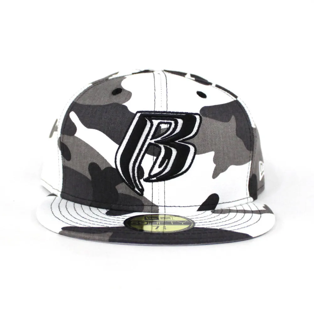 Ruff Ryders New Era 59Fifty Fitted Hat (Snow Camo Gray Under Brim)