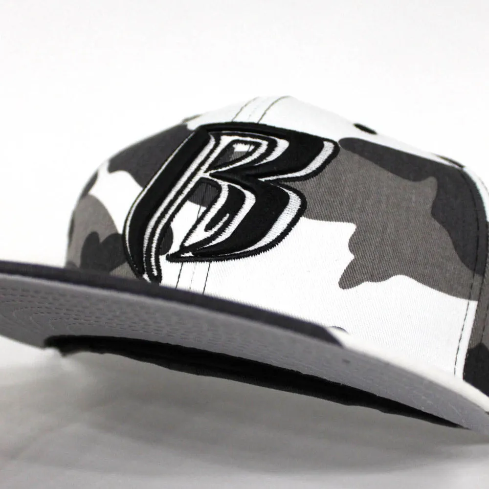 Ruff Ryders New Era 59Fifty Fitted Hat (Snow Camo Gray Under Brim)