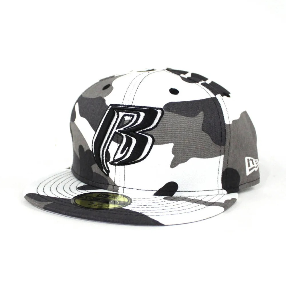 Ruff Ryders New Era 59Fifty Fitted Hat (Snow Camo Gray Under Brim)