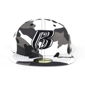 Ruff Ryders New Era 59Fifty Fitted Hat (Snow Camo Gray Under Brim)