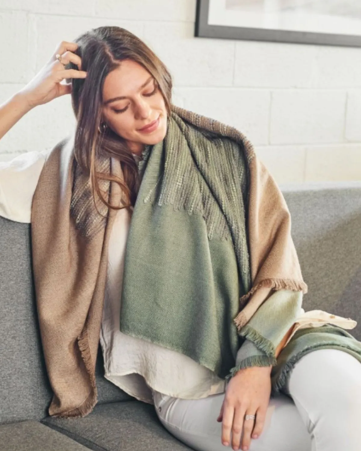 Salvia Handmade 100% Merino Throw
