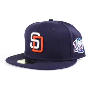 San Diego Padres 1998 World Series 59Fifty New Era Fitted Hats (Navy Gray Under Brim)-7 7/8