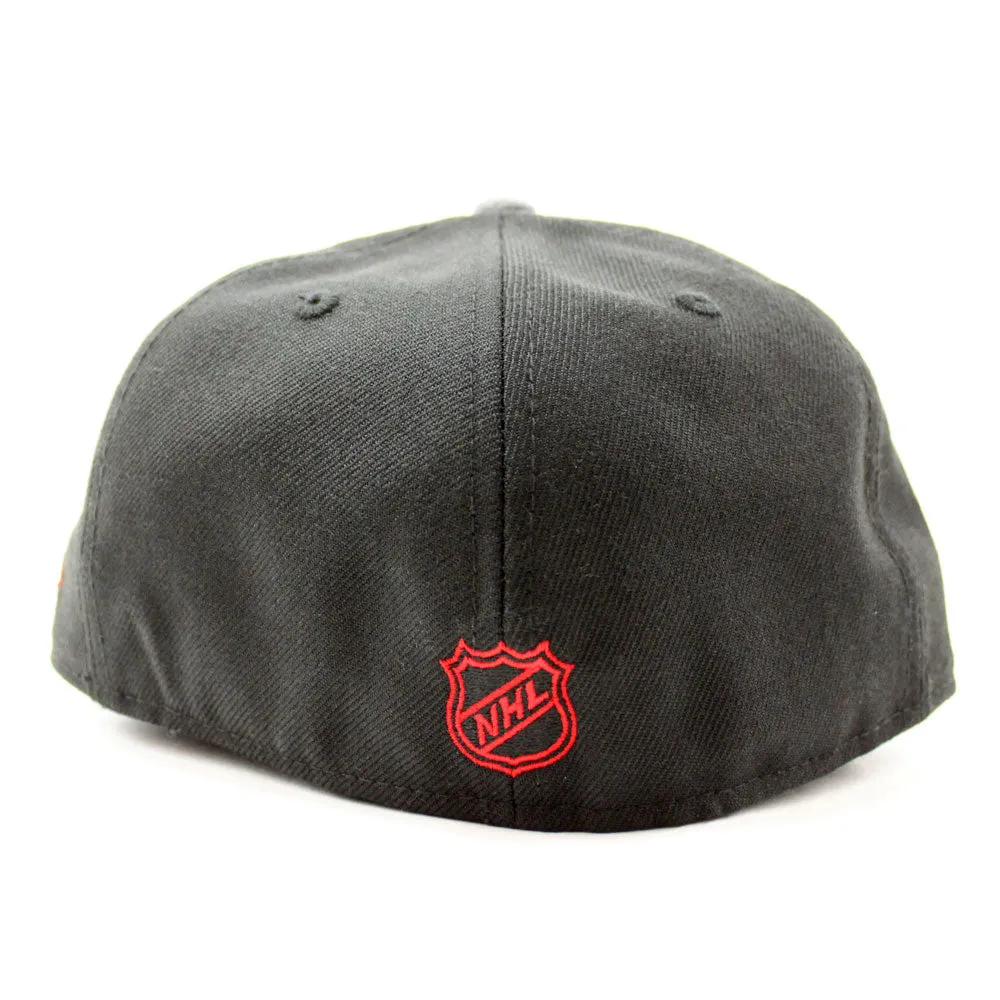 Suede Visor New Jersey Devils New Era 59Fifty Fitted Hats (Black Gray Gray Under Brim)