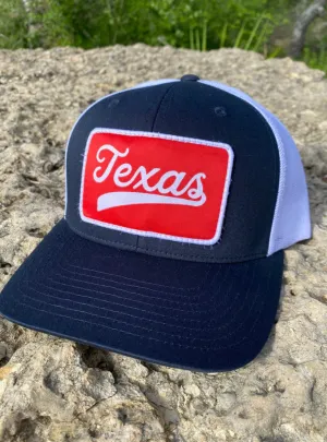 Texas Retro Trucker Hat: Blue