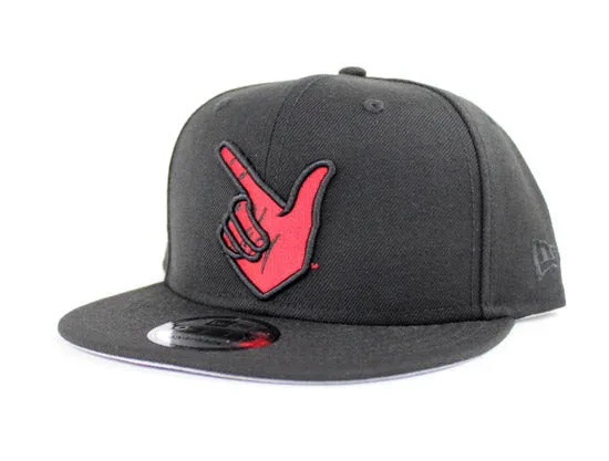 TEXAS TECH RED RAIDERS New Era 9Fifty Snapback Hat (Black Red Gray Under Brim)