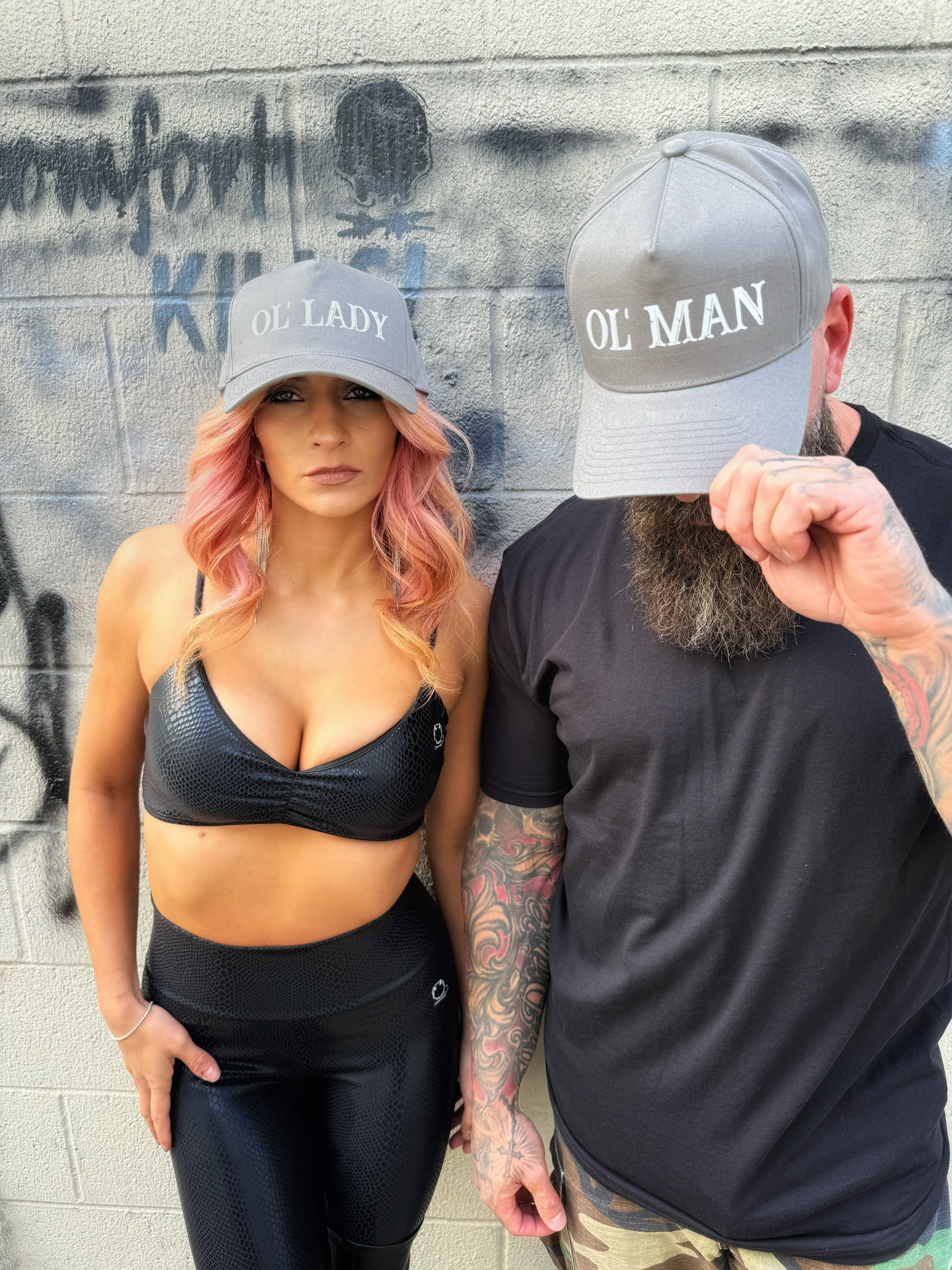 THE OUTLAW DUO RETRO GREY HAT