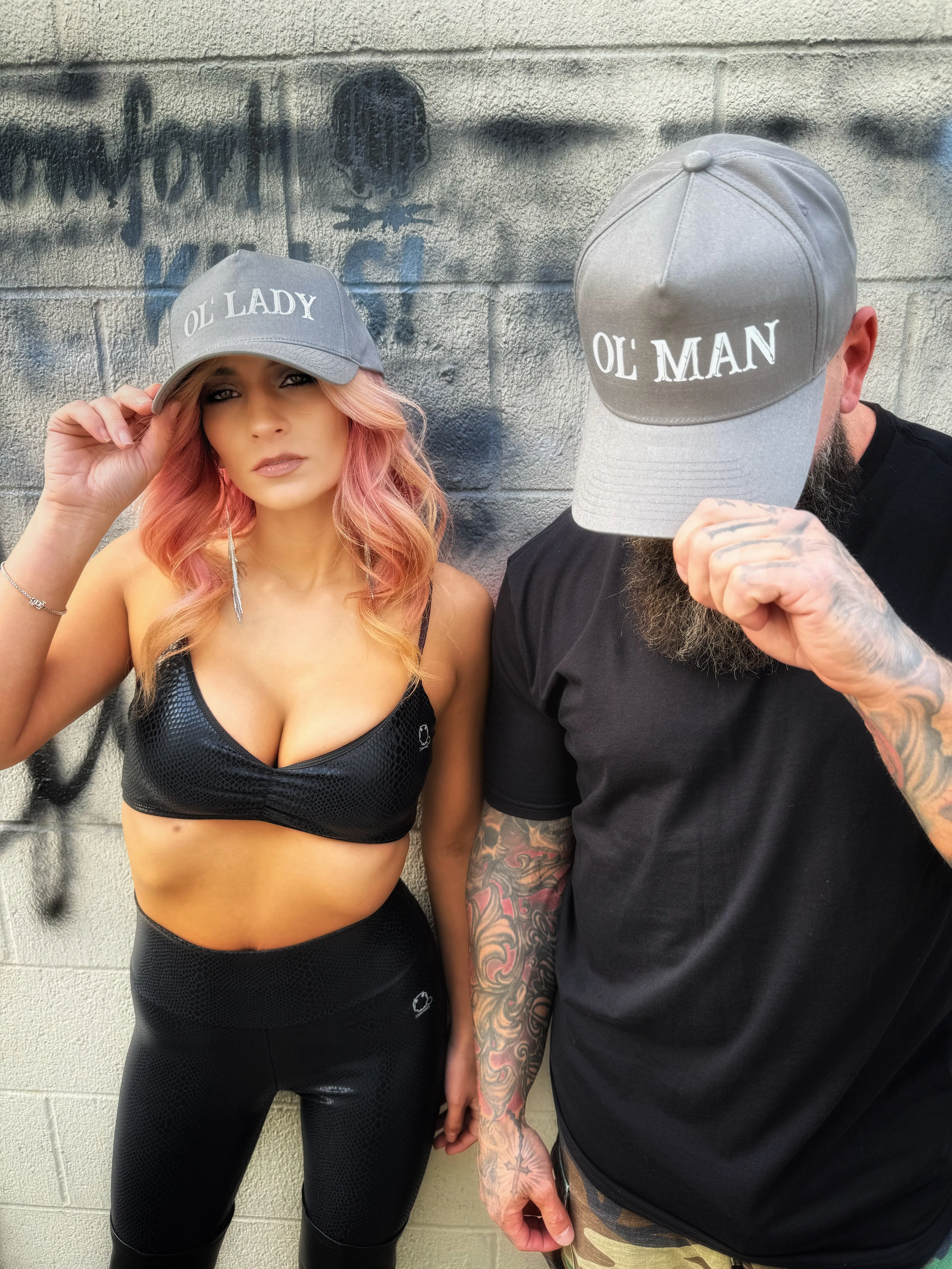THE OUTLAW DUO RETRO GREY HAT