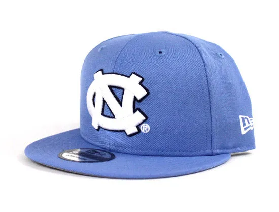 The University of North Carolina at Chapel Hill New Era 9fifty Snapback Hats (NCAA Baby Blue Gray Under Brim)