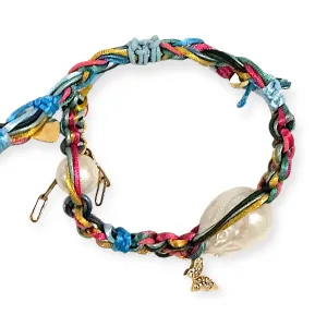 TROPICAL BUTTERFLY BAROQUE PEARL ROCKER BRACELET