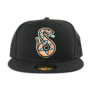 Tucson Sidewinders New Era 59Fifty Fitted Hats (Black Gray Under Brim)