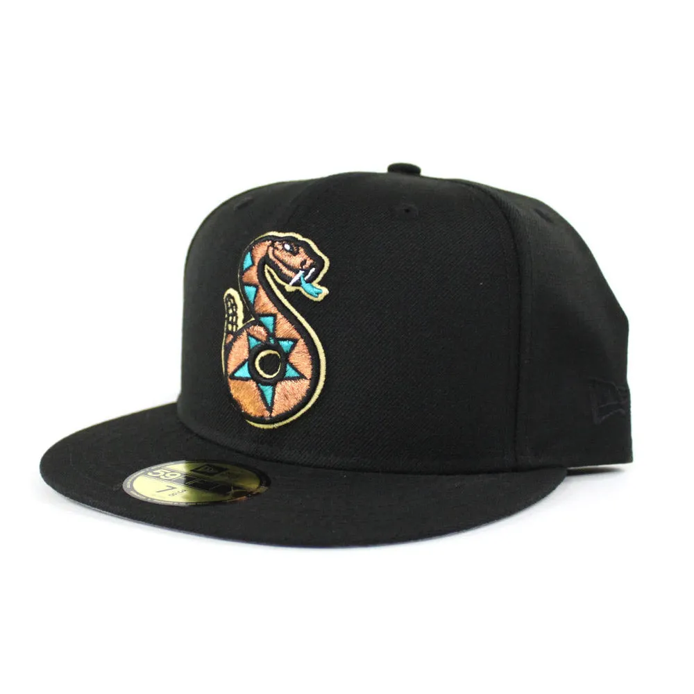 Tucson Sidewinders New Era 59Fifty Fitted Hats (Black Gray Under Brim)