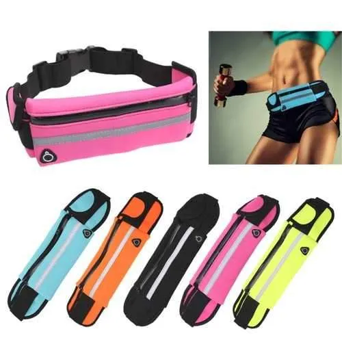 Unisex Waist Belt Bag Sport Fitness Running Jogging Marathon Gym Adjustable Waist Accessories