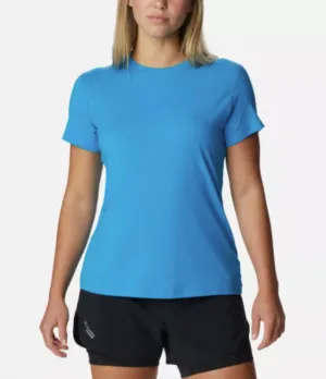 WOMEN'S ENDLESS TRAIL RUNNING TECH TEE - OCEAN BLUE