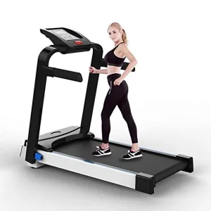 Zzfni Treadmill Small Folding Treadmill Models, Household Ultra-Quiet Stepper, Fitness Equipment, Indoor Gym Dormitory Foldable Treadmill